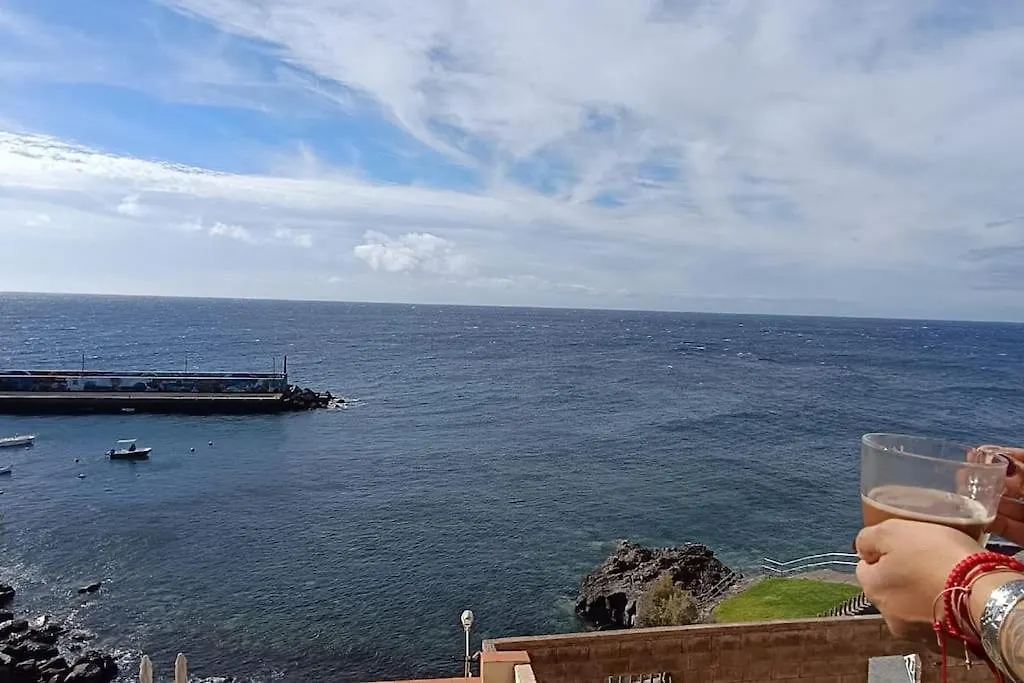 לוס אבריגוס Vista Bonita Tenerife Sur Plena Vista Al Mar דירה